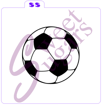 Soccer Ball Silkscreen Stencil (multiple sizes available) image 0
