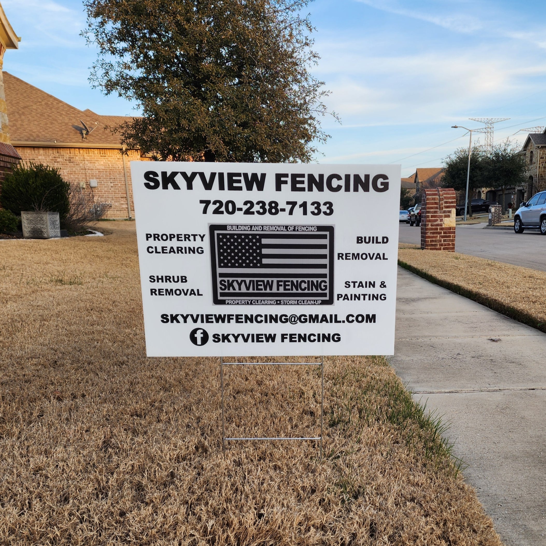 Double-Sided Yard Sign with or without Stake image 0