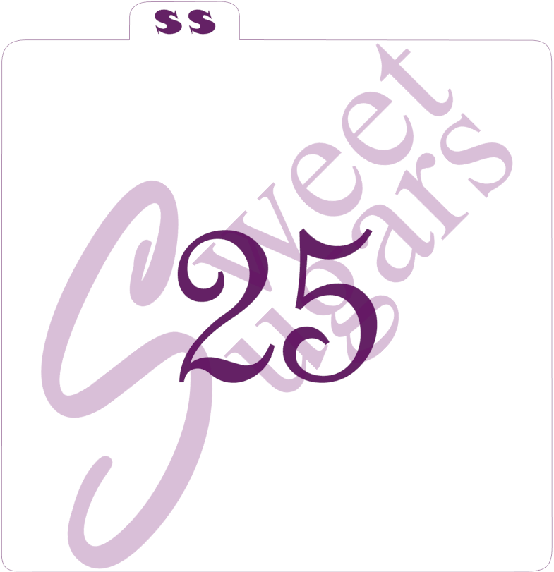 "25" Silkscreen Stencil image 0