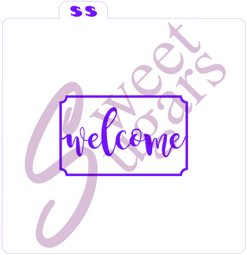 Welcome Mat Silkscreen Stencil image 0