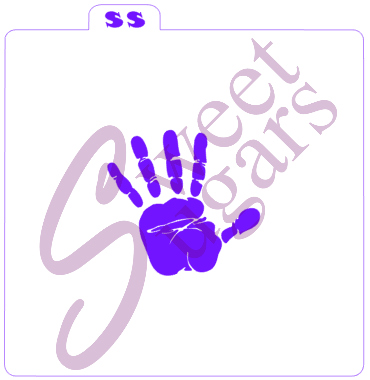 Single Hand Print Silkscreen Stencil image 0